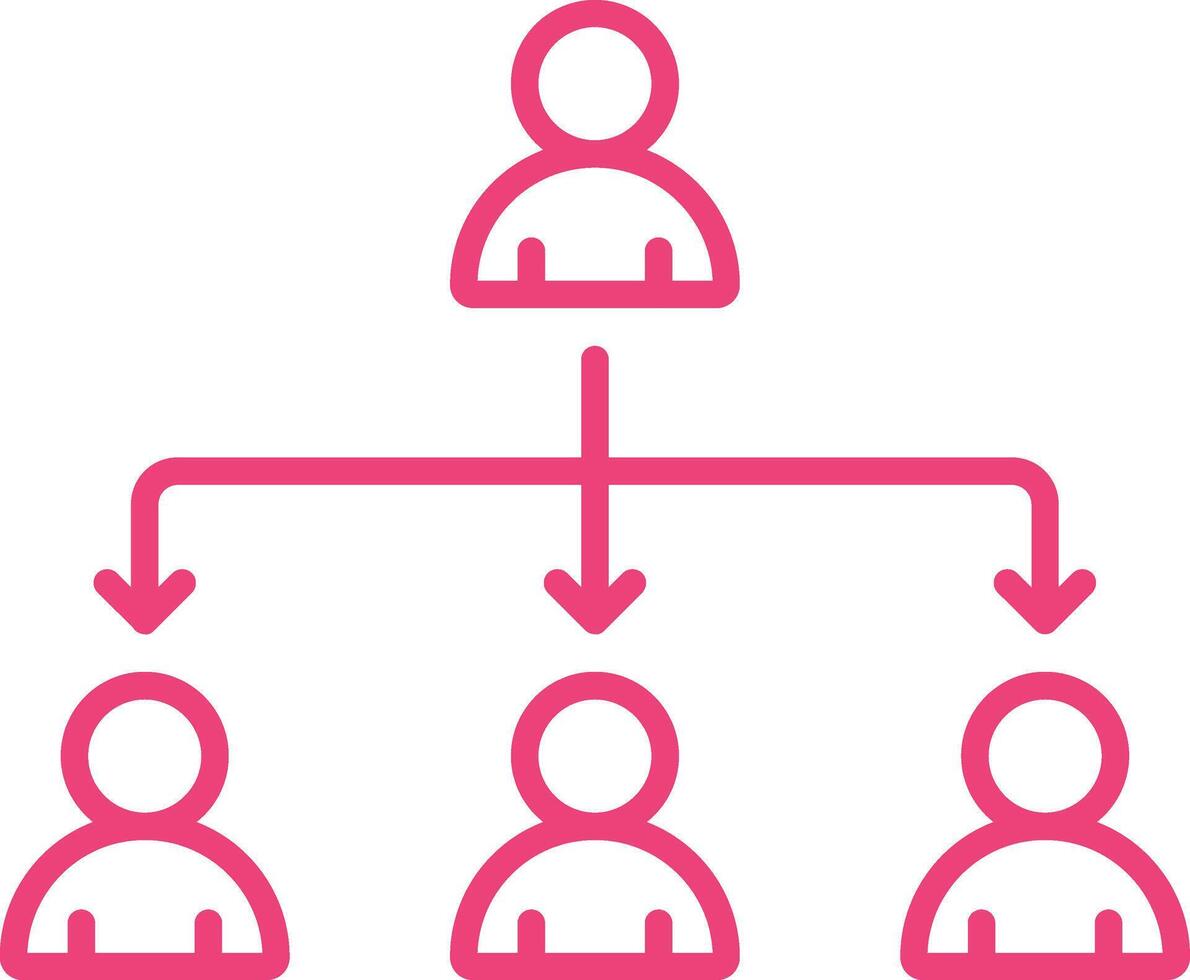 Organization Line Icon vector