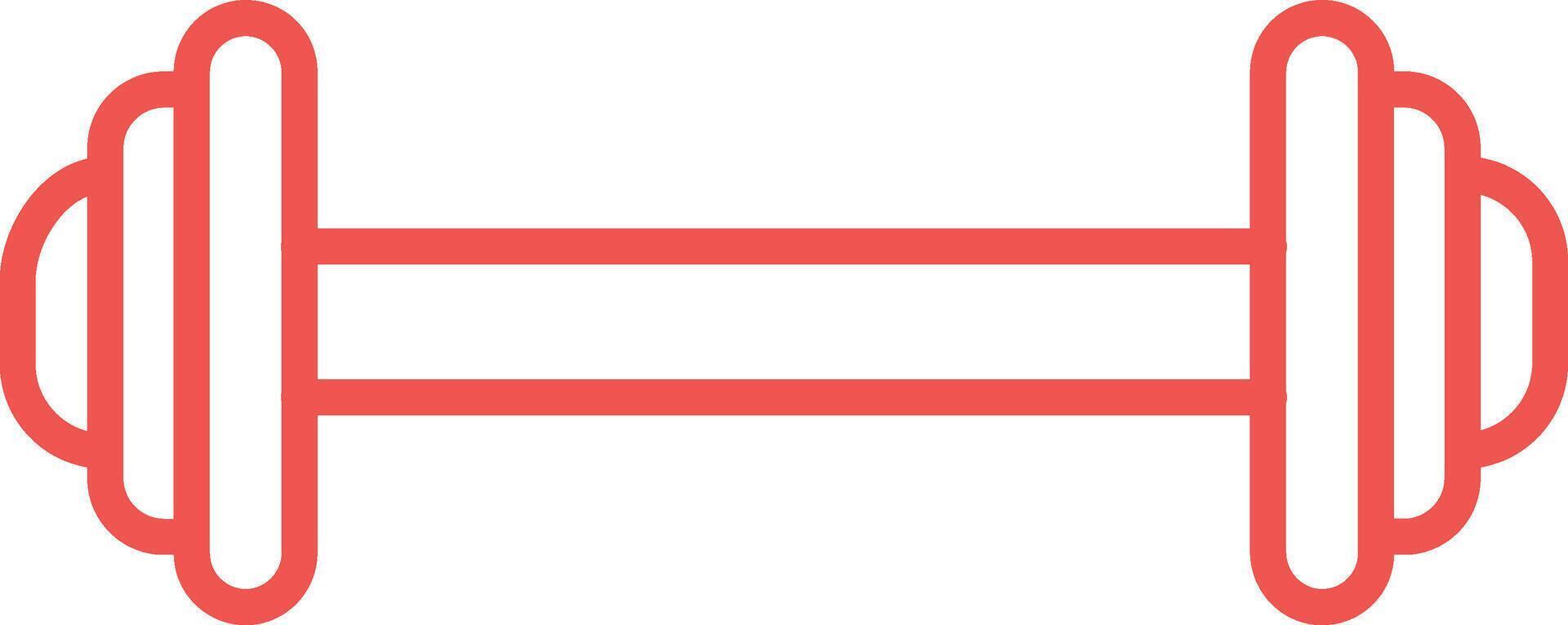 Dumbbell Line Icon vector