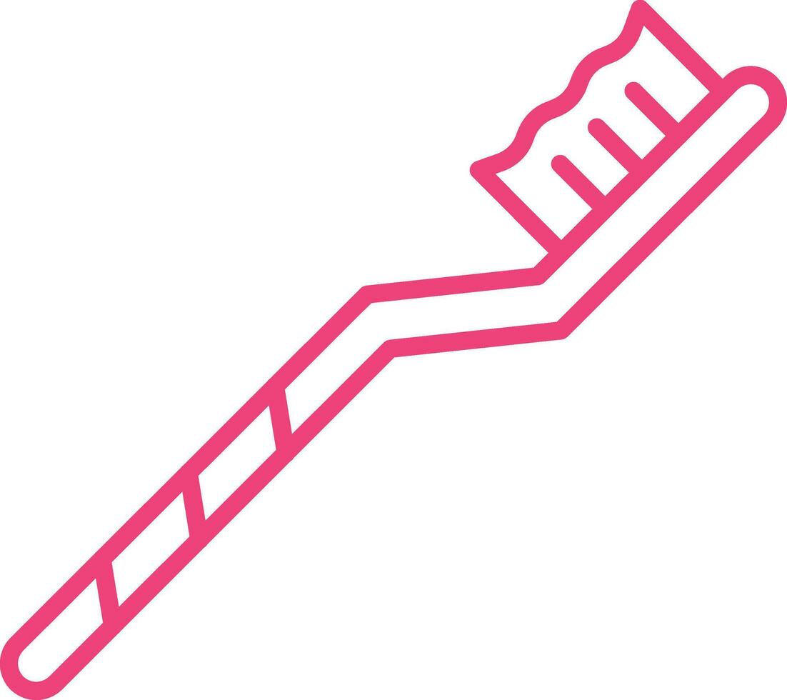 Toothbrush Line Icon vector