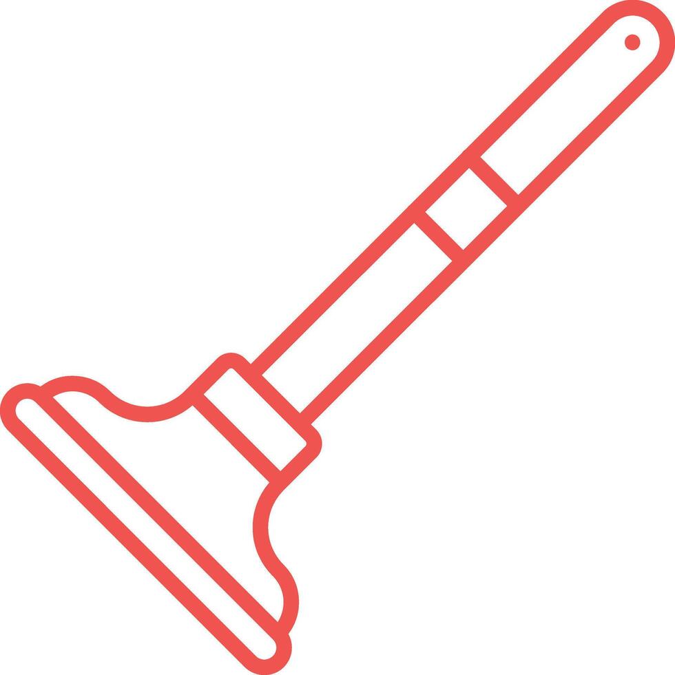 Plunger Outline Icon vector