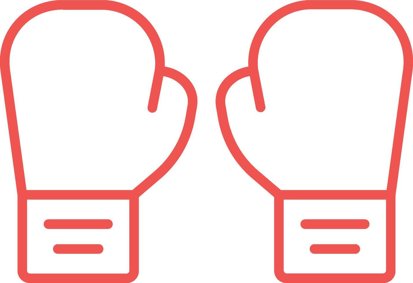 Boxing Glove Outline Icon vector
