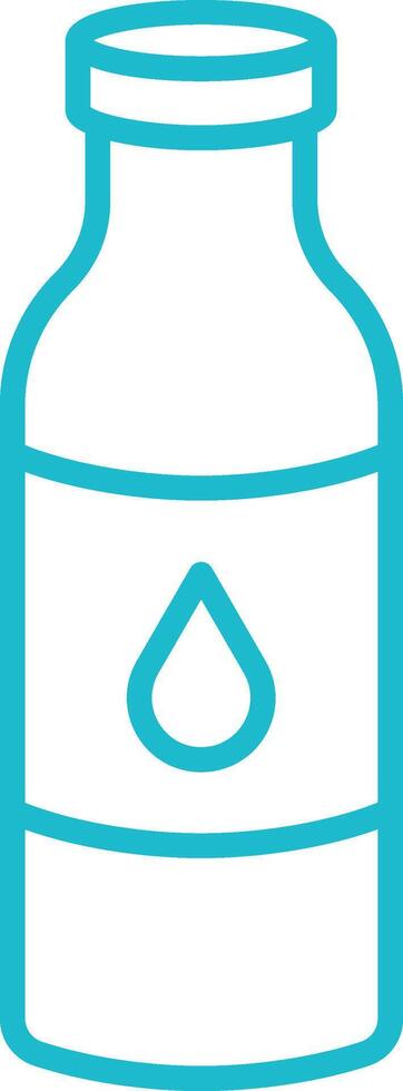 Water Bottle Line Icon vector