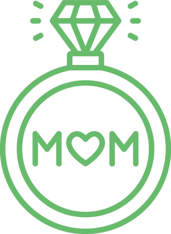 Mom Line Icon vector
