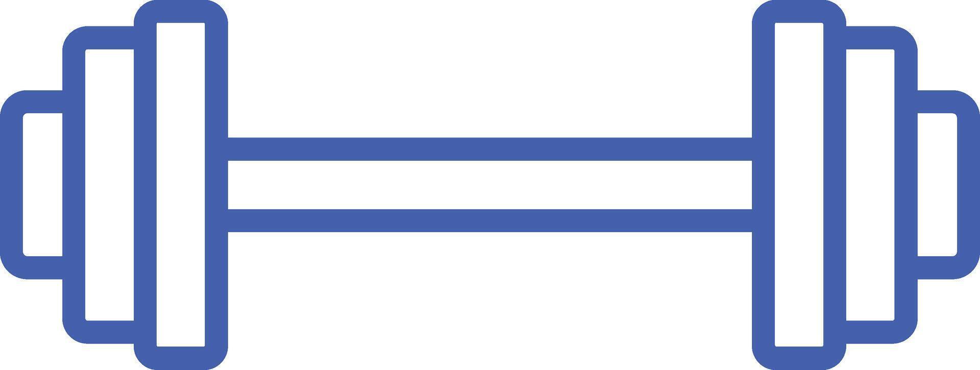 Dumbbell Outline Icon vector