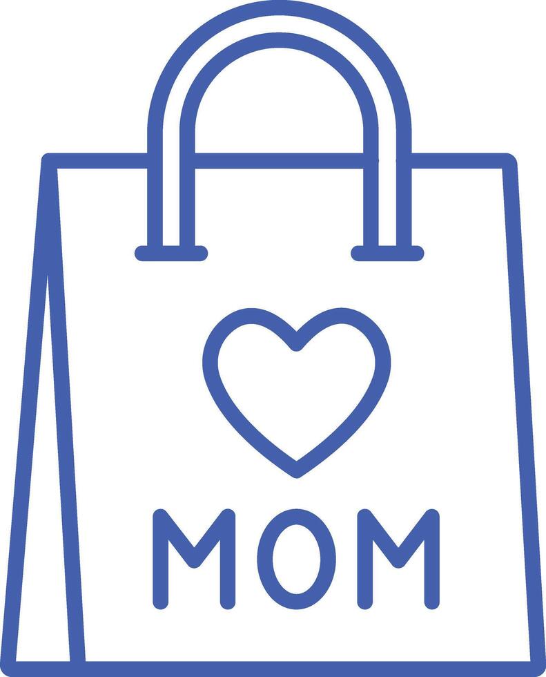 Shopping Bag Line Icon vector