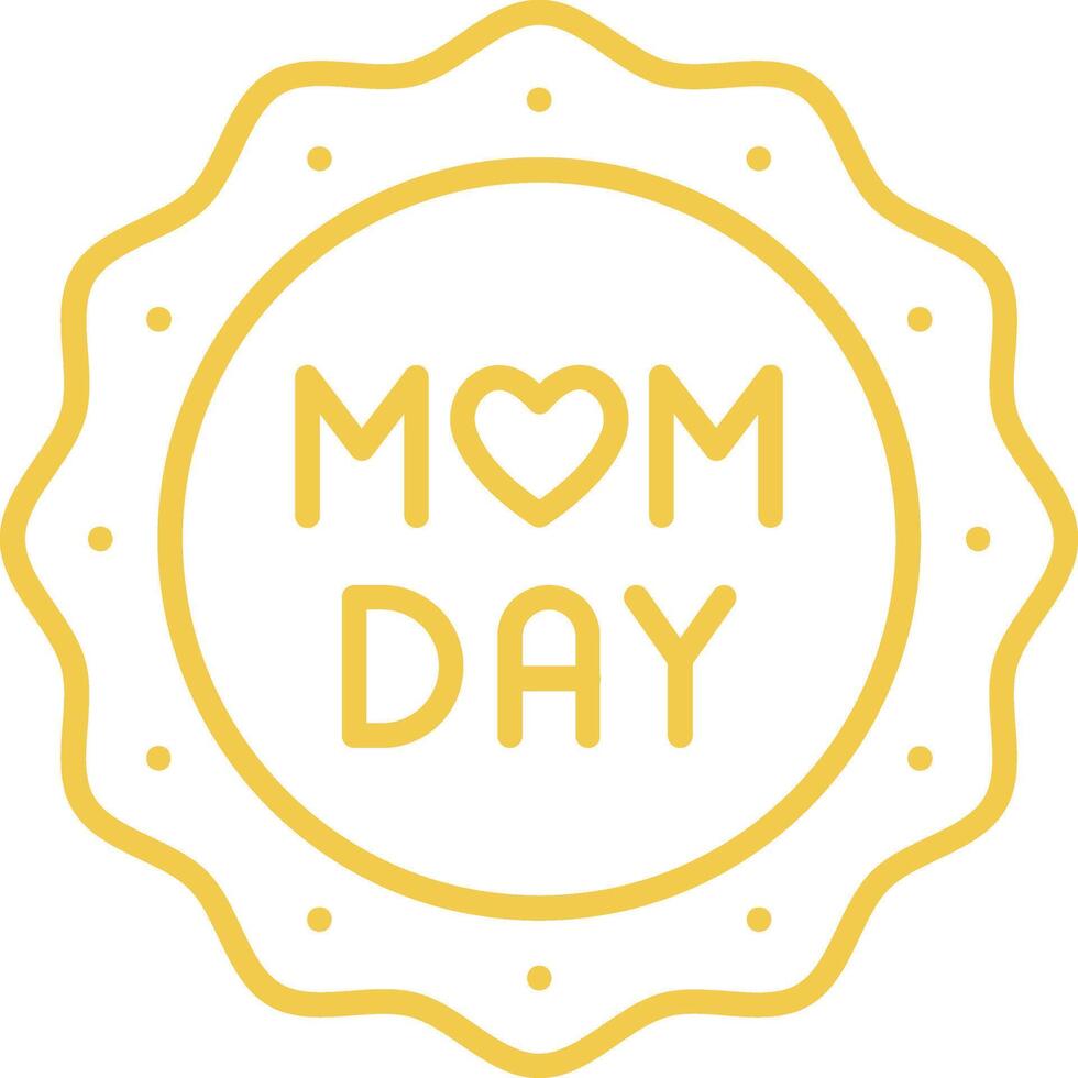 Mothers Day Outline Icon vector