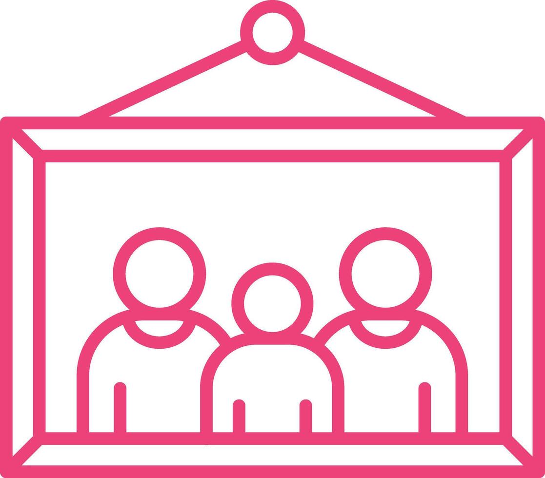 Family Line Icon vector