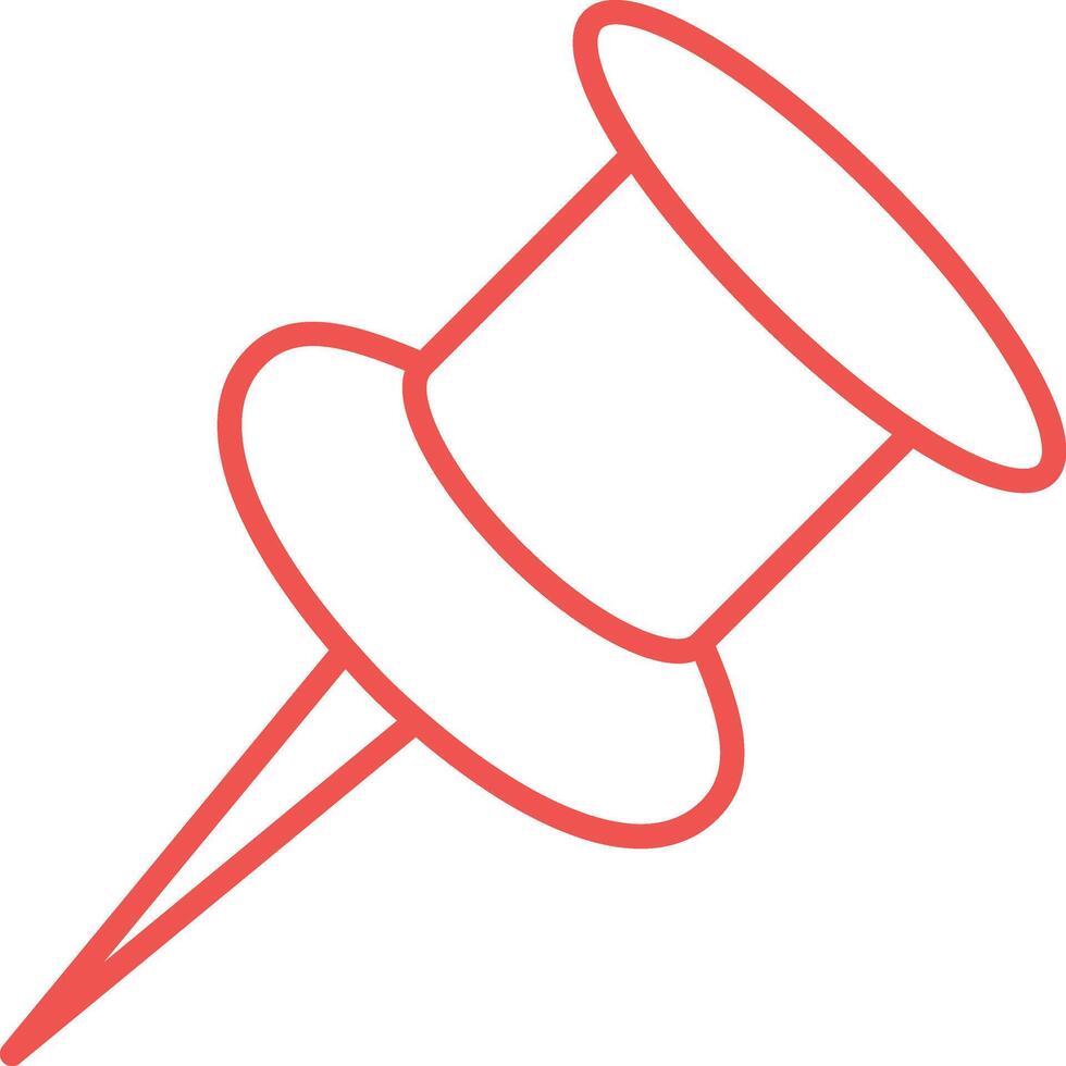 Pin Outline Icon vector