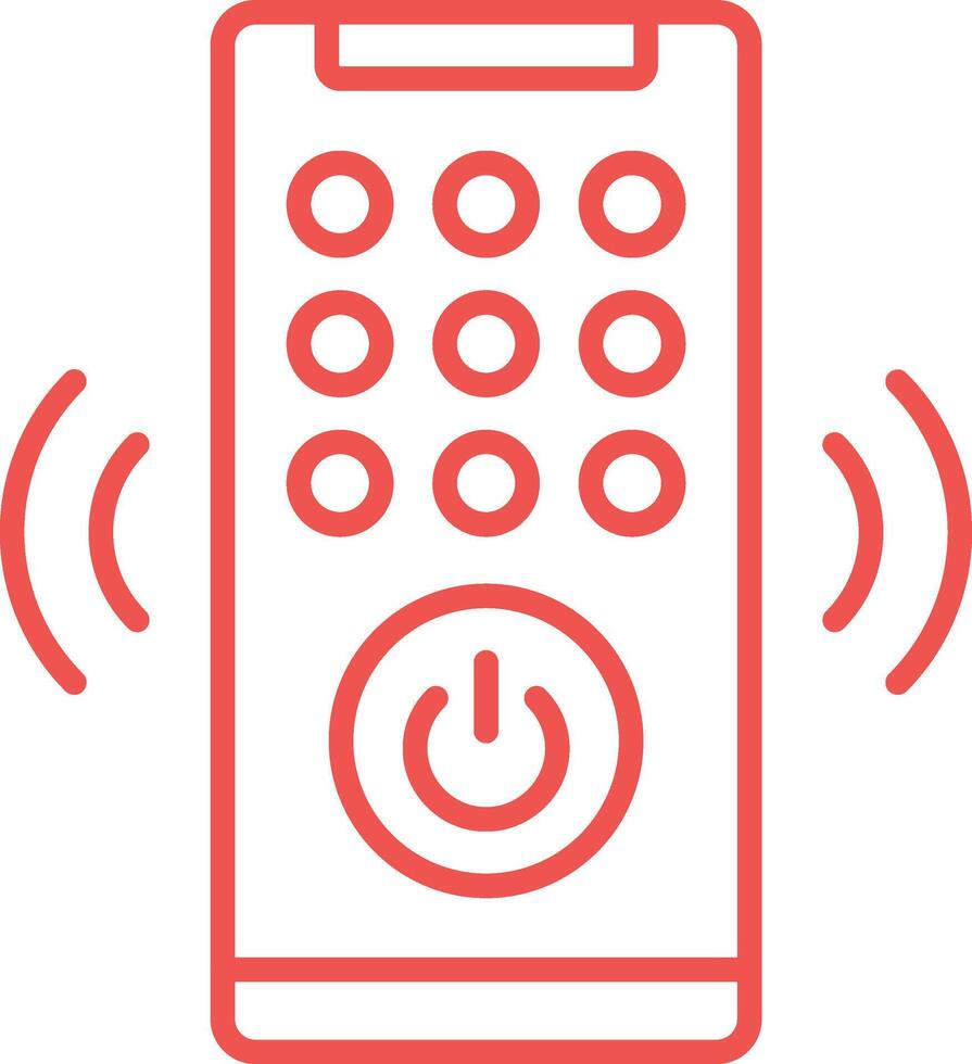 Remote Control Line Icon vector