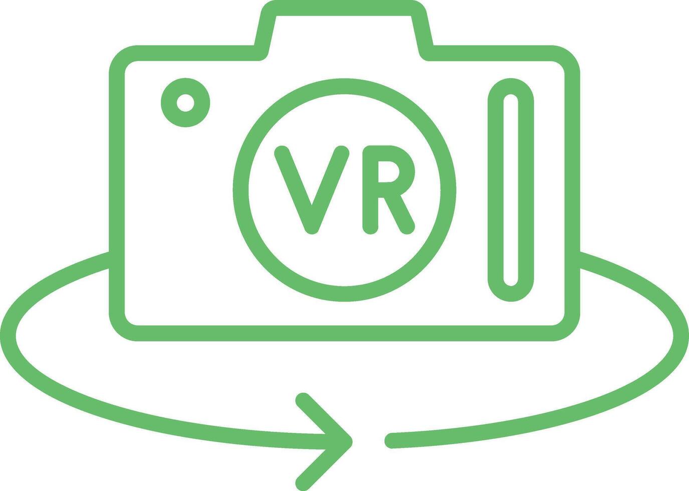 Vr Camera Line Icon vector