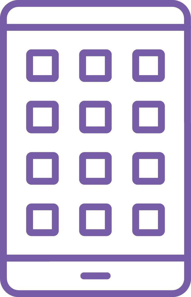 Tablet Line Icon vector