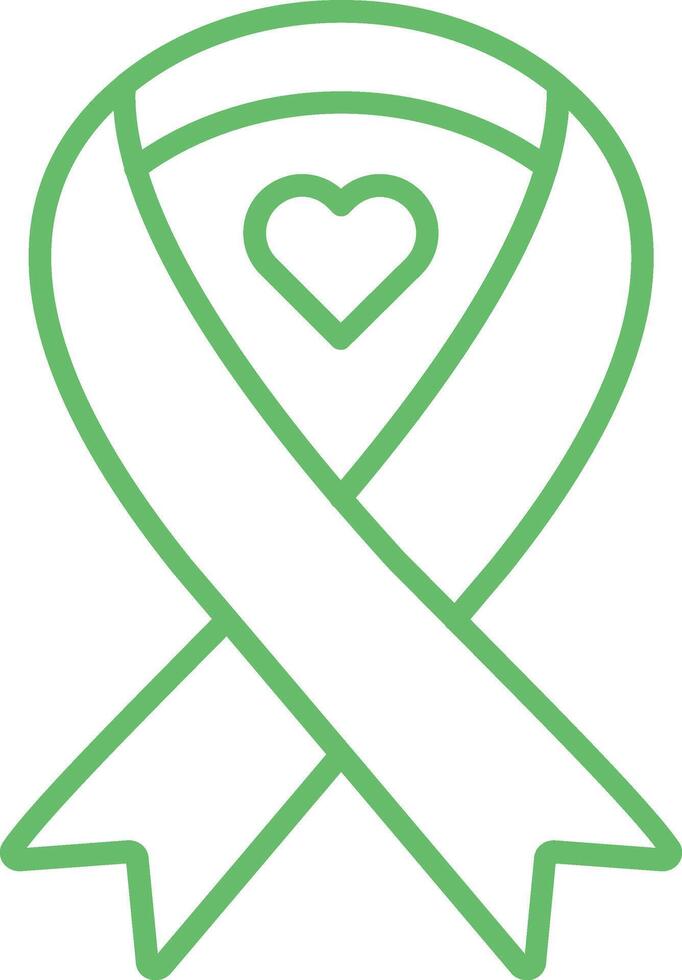 Ribbon Line Icon vector