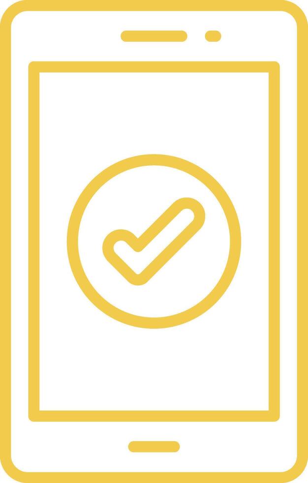 Mobile Line Icon vector