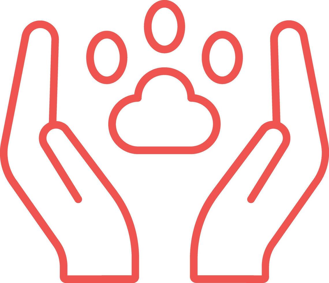 Animal Care Line Icon vector