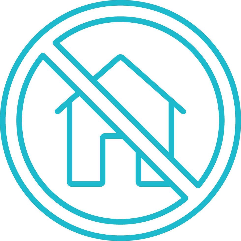 Homeless Line Icon vector