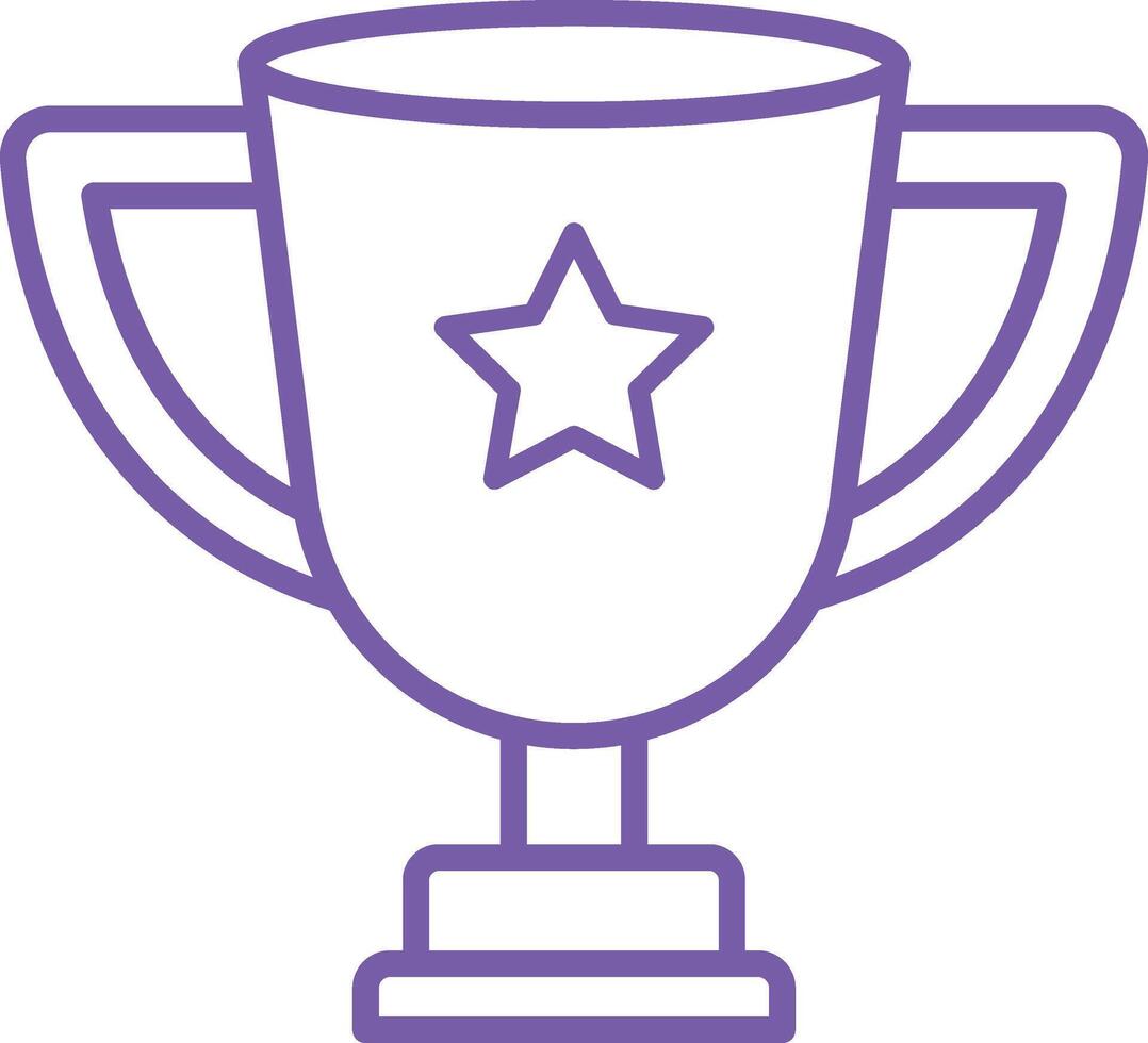 Trophy Line Icon vector