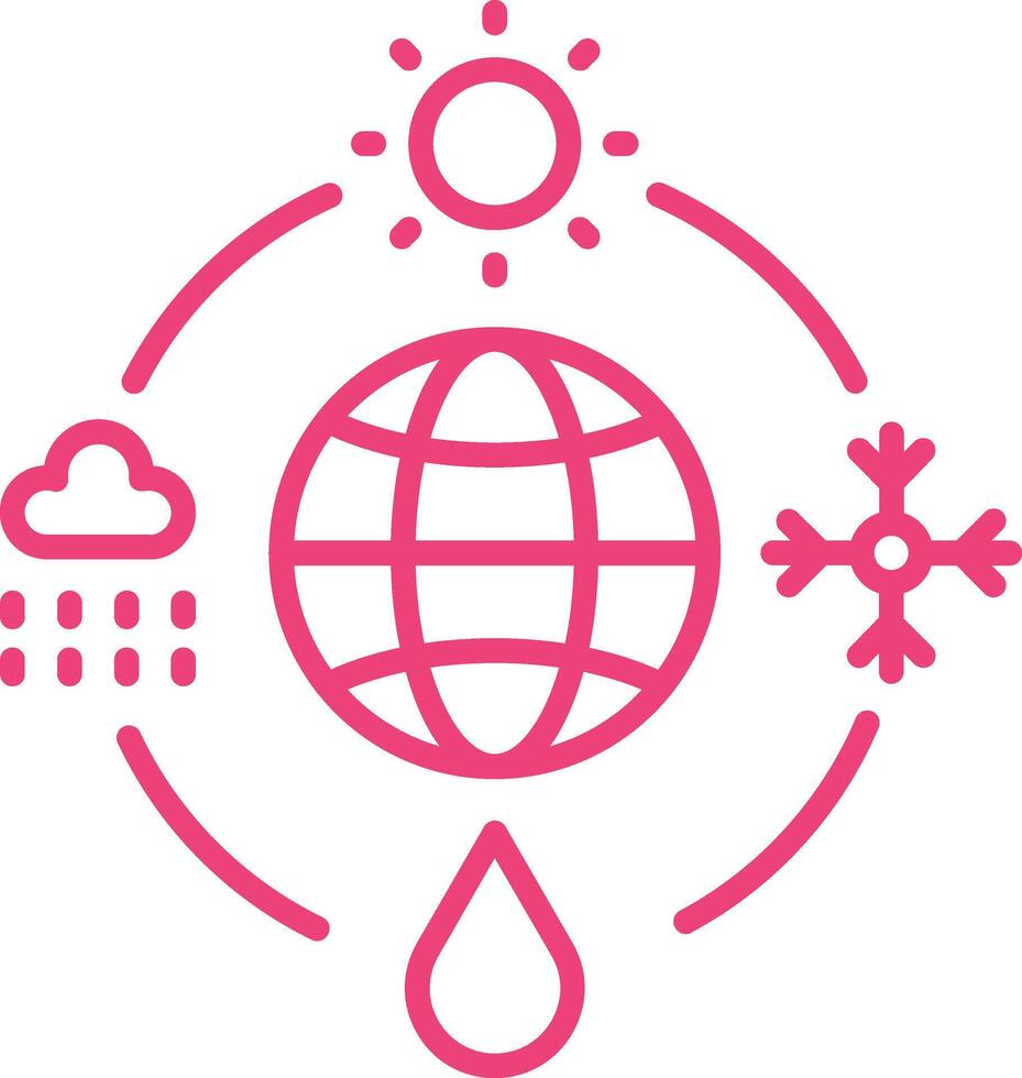 Meteorology Line Icon vector