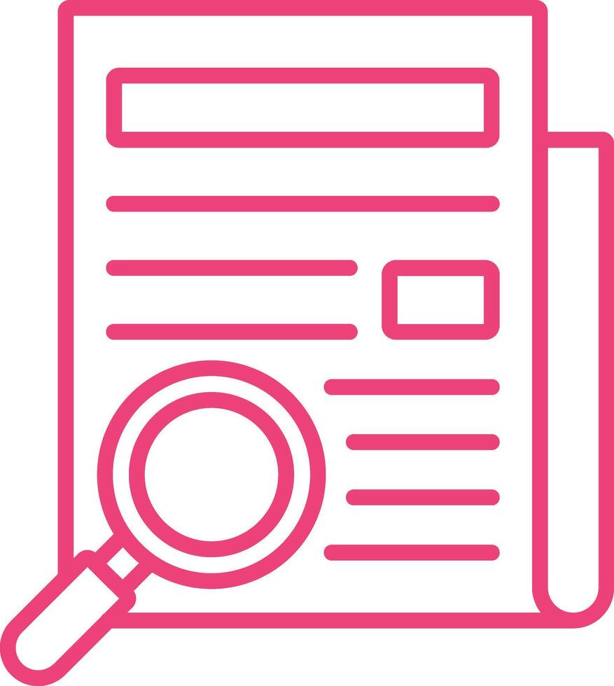 Research Outline Icon vector