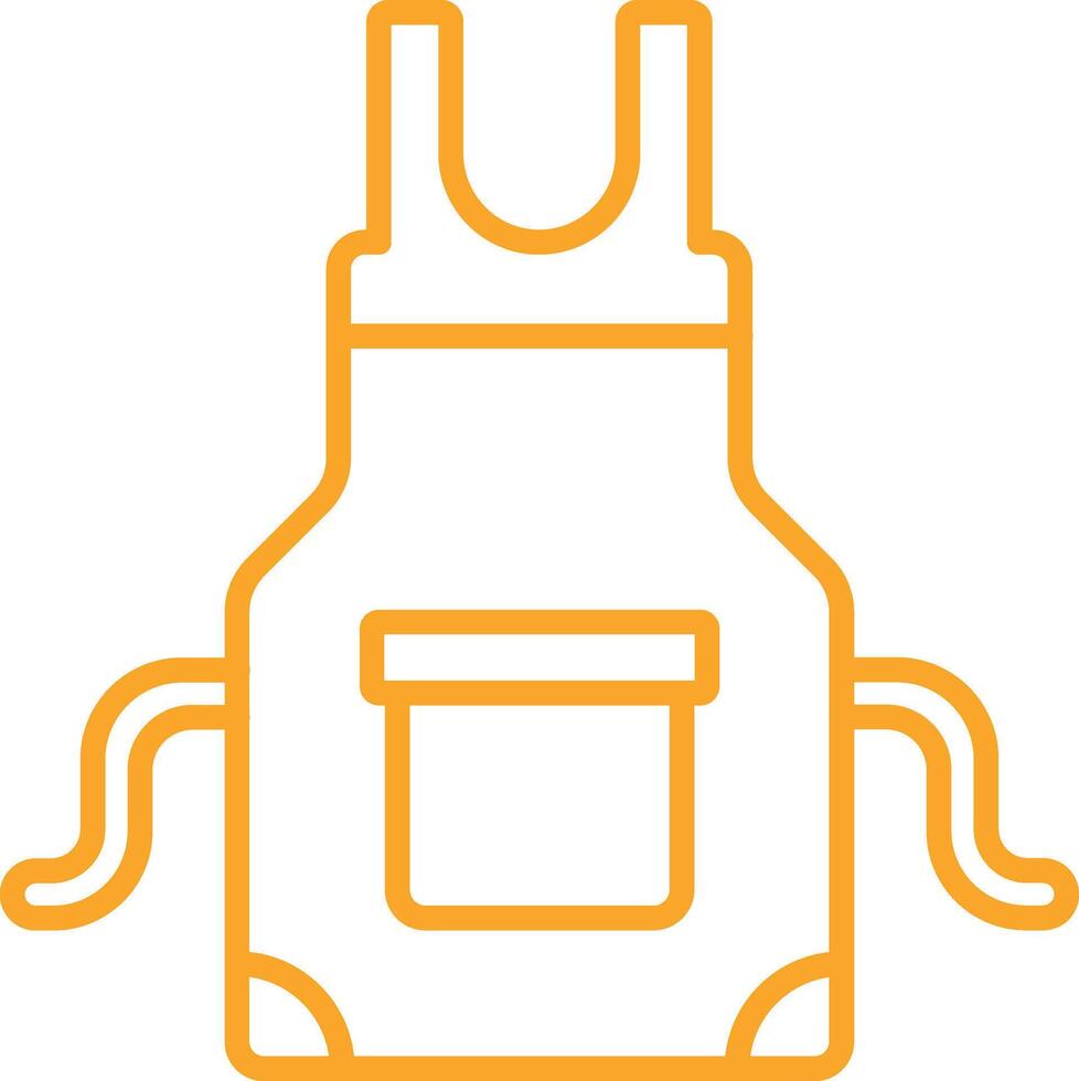 Apron Outline Icon vector