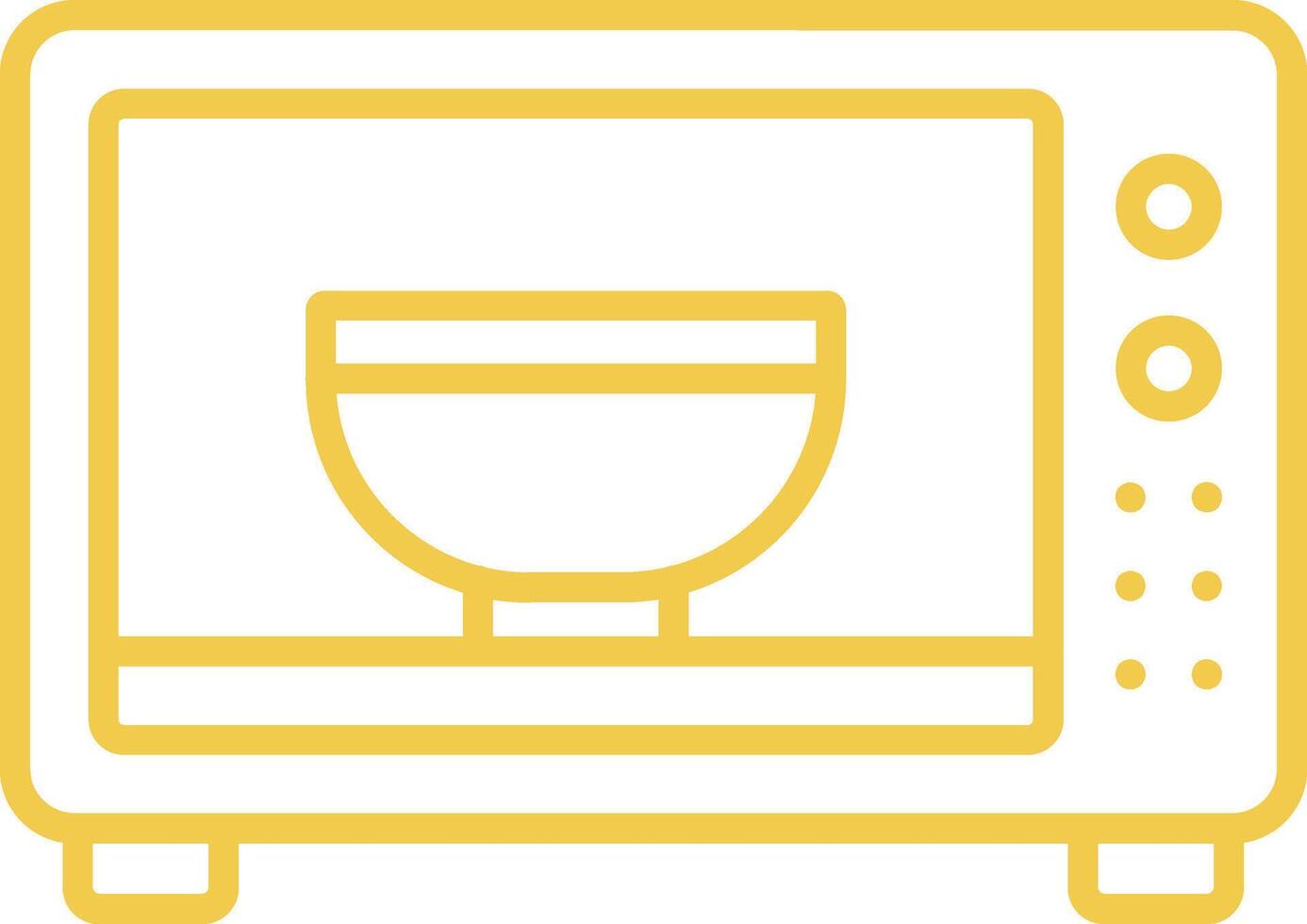 Microwave Line Icon vector