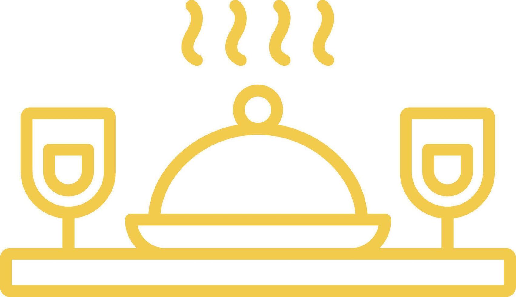 Dinner Line Icon vector