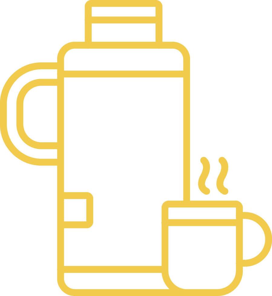 Thermos Line Icon vector