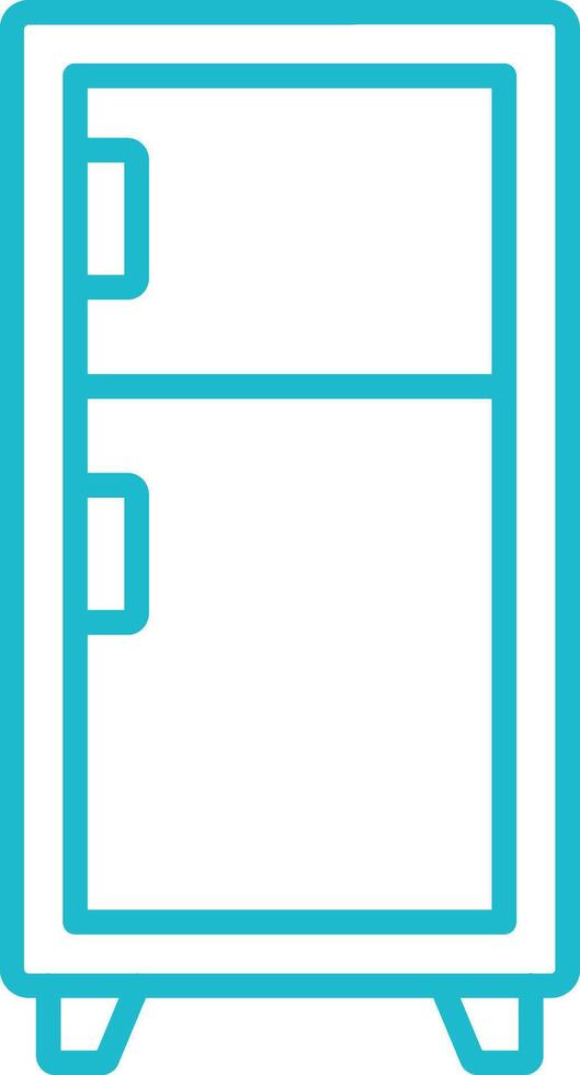Refrigerator Line Icon vector