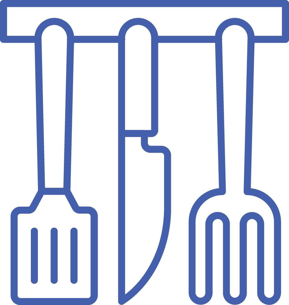 Kitchen Tools Line Icon vector
