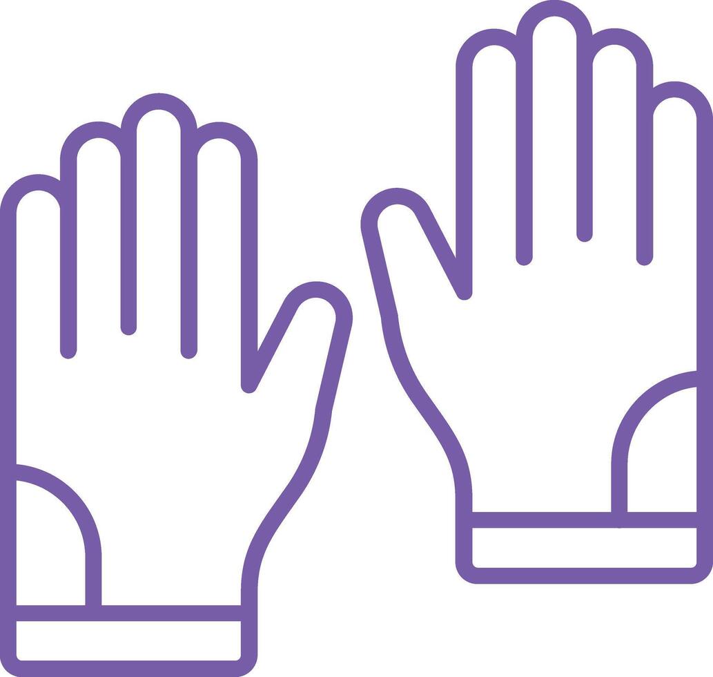 Gloves Outline Icon vector