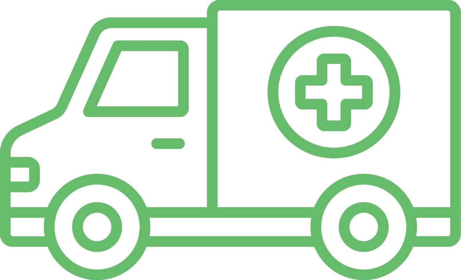 Ambulance Outline Icon vector