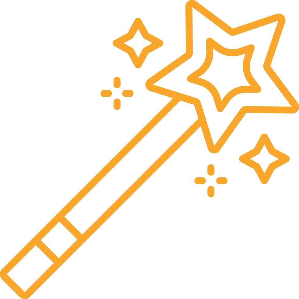 Magic wand Line Icon vector