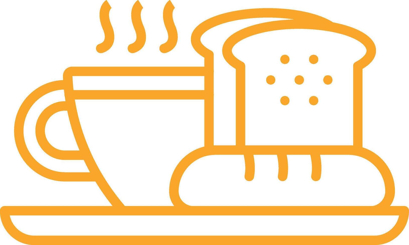Breakfast Outline Icon vector