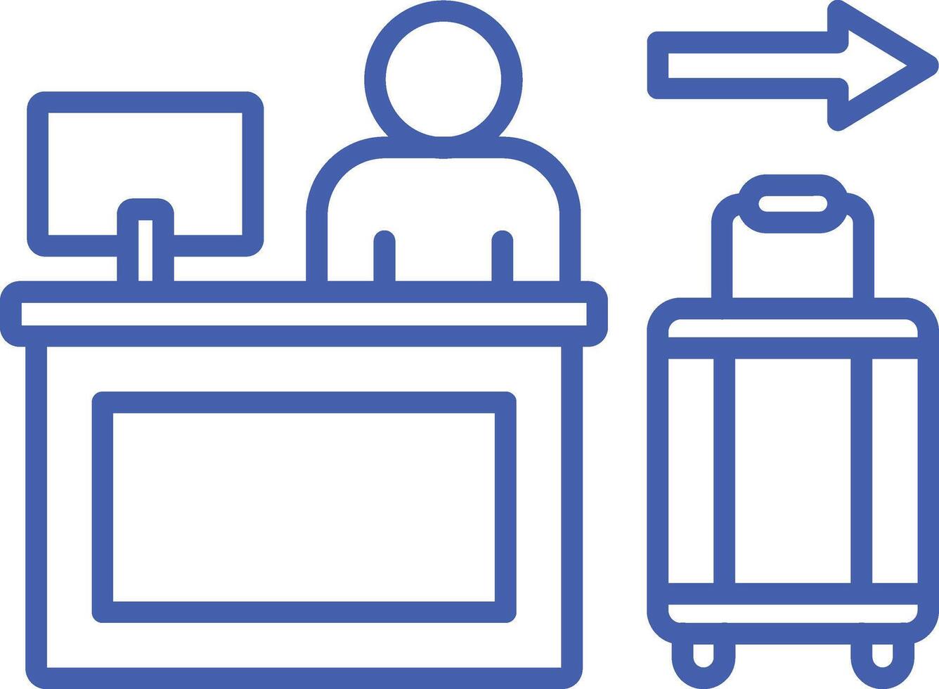 Check Out Line Icon vector