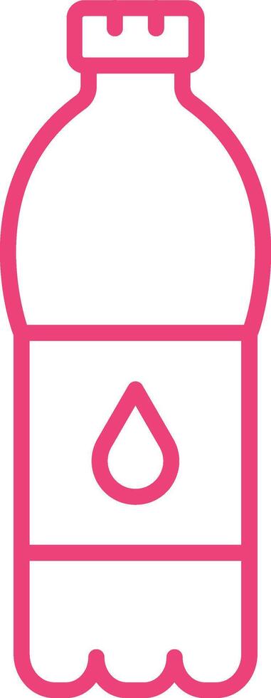 Outline Water Bottle Icon vector