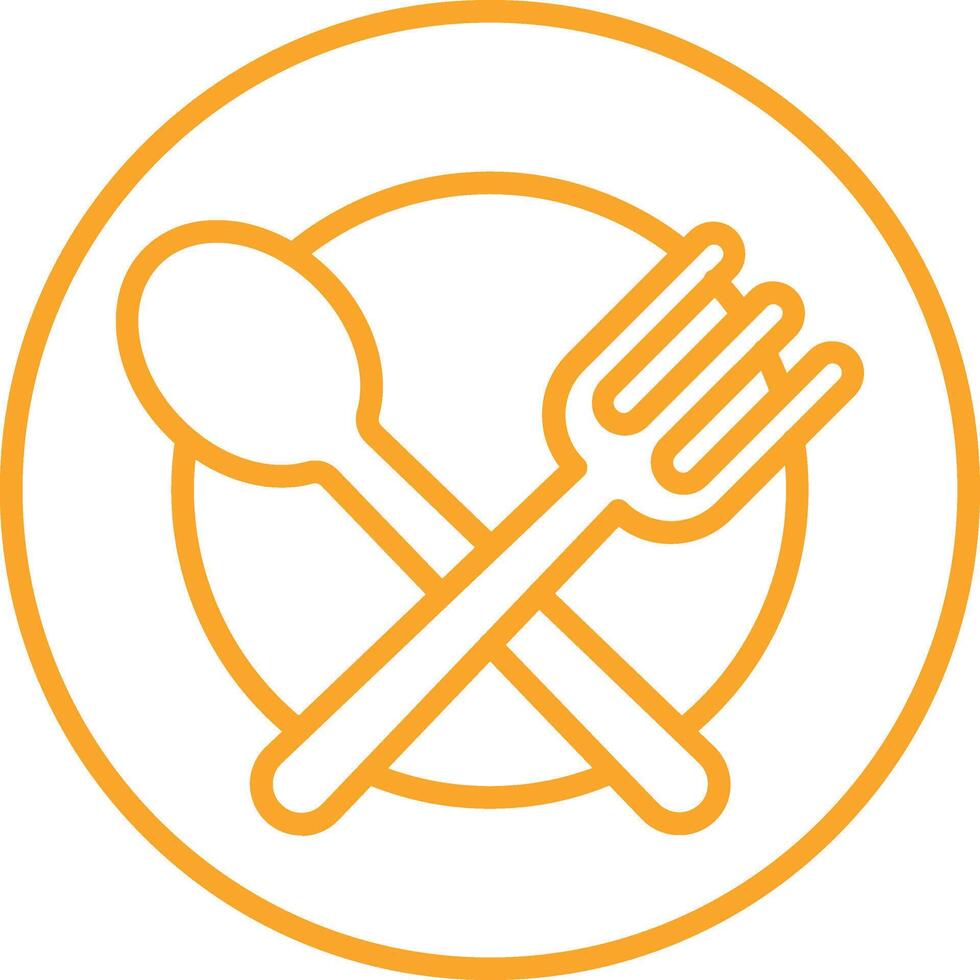 Cutlery Outline Icon vector