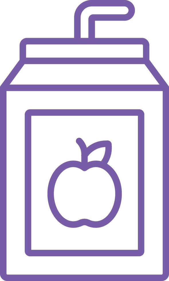 Juice Line Icon vector