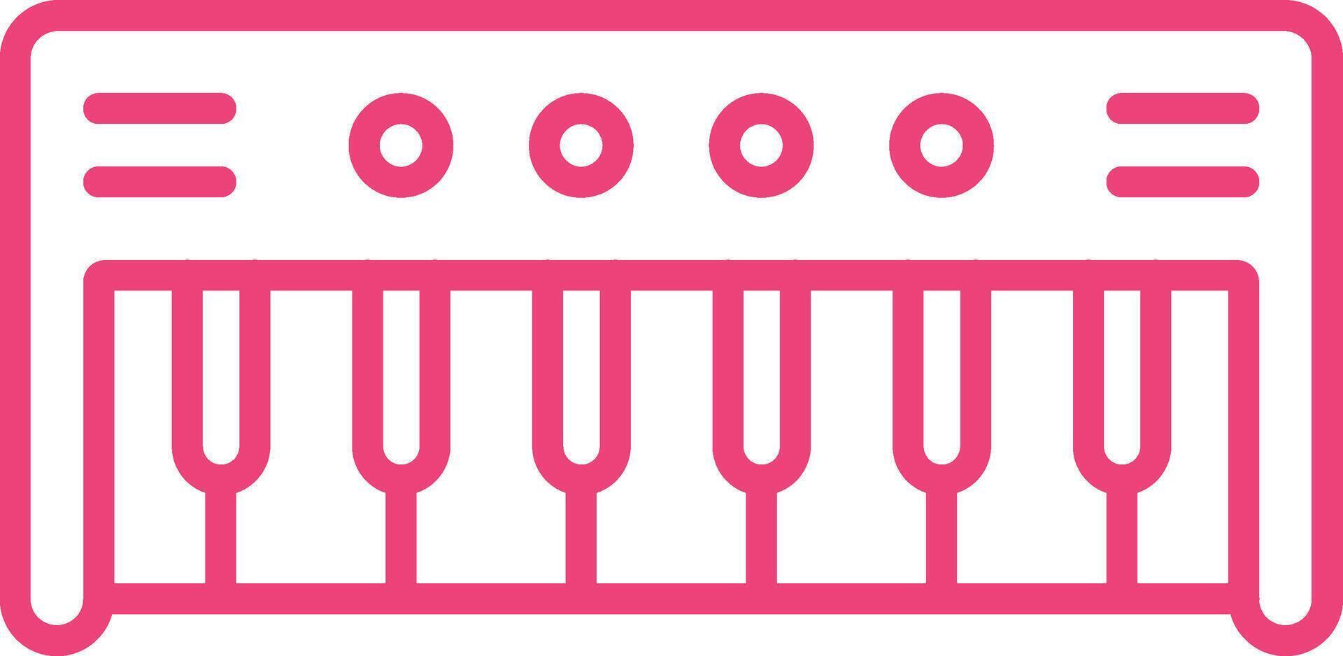 Keyboard Line Icon vector