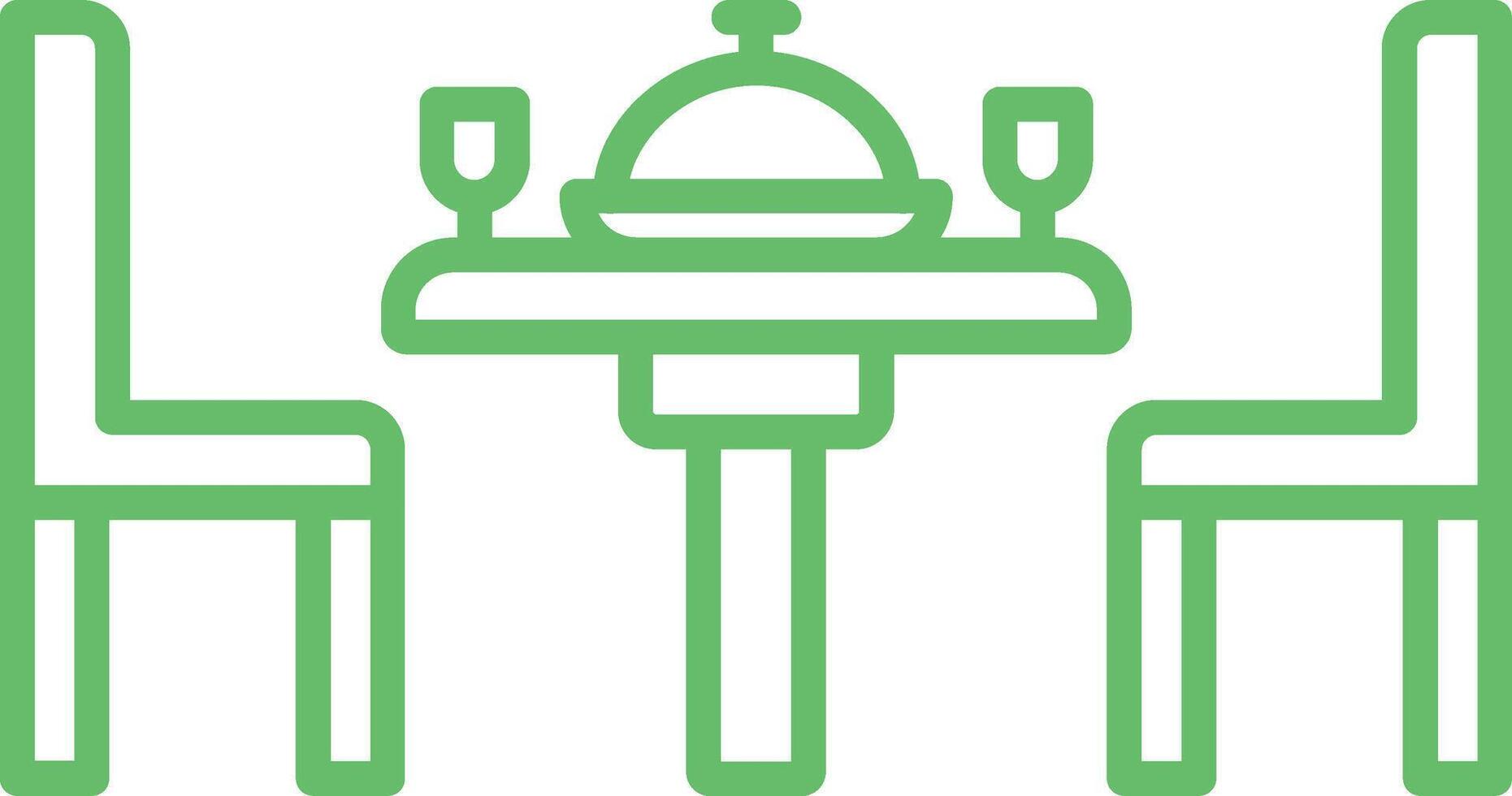 Dinner Outline Icon vector