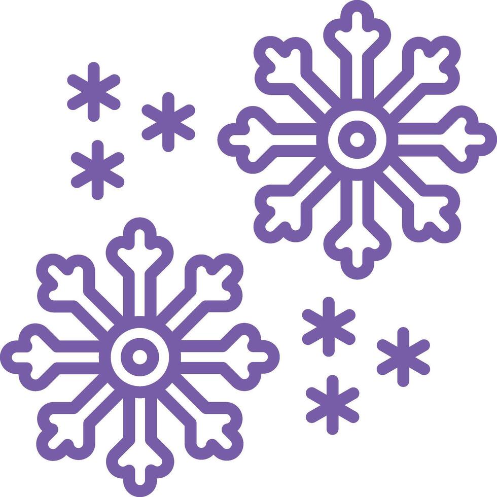 Snowflake Outline Icon vector