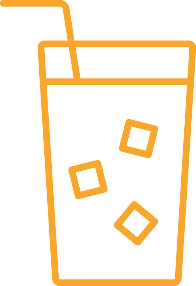 Cold Drink Line Icon vector