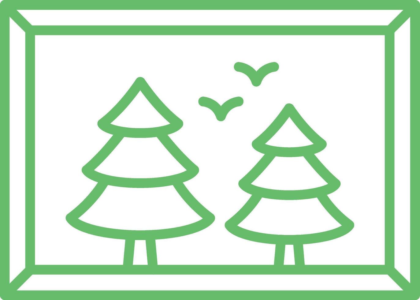 Outline Picture Icon vector