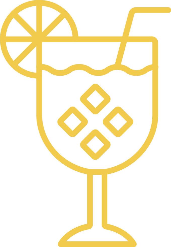 Outline Cocktail Icon vector