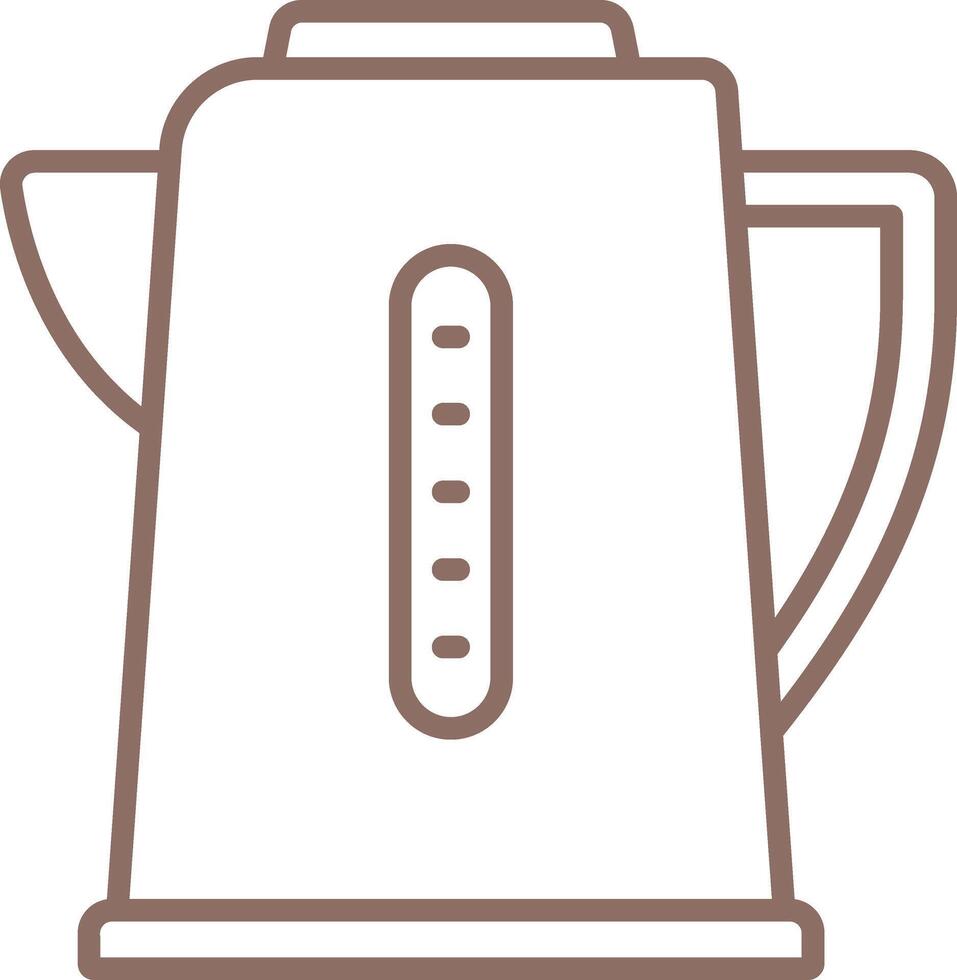 Electric Kettle Line Icon vector