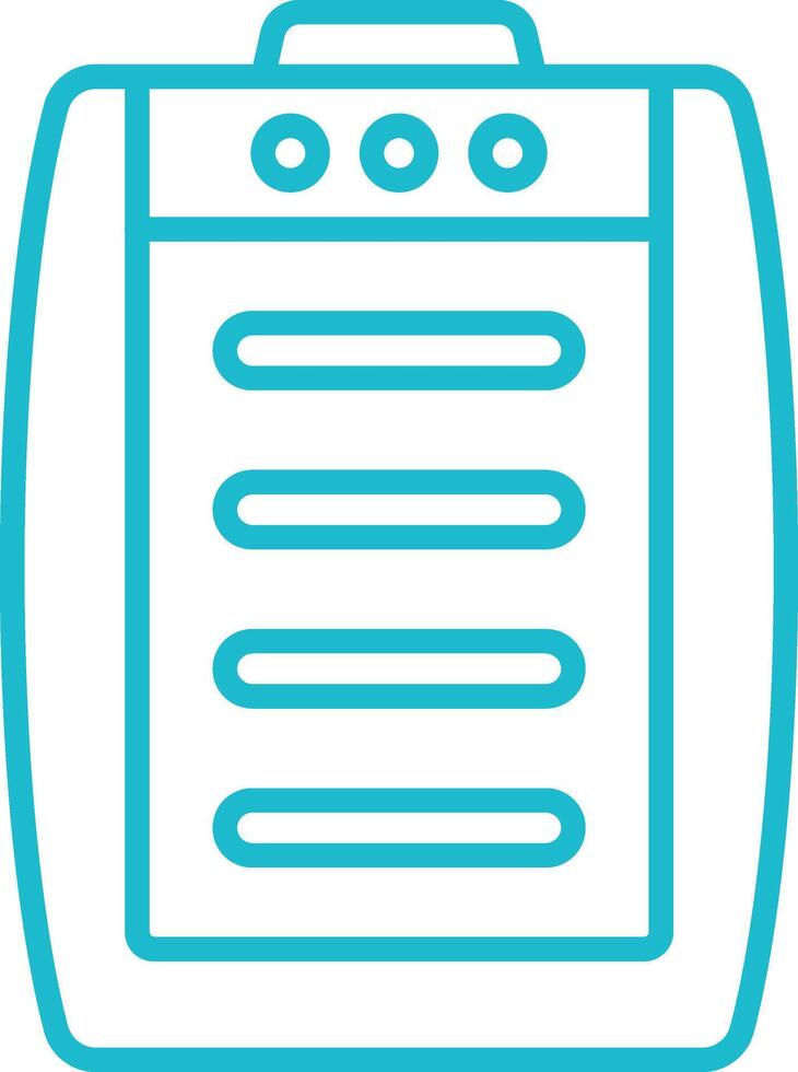 Heater Outline Icon vector