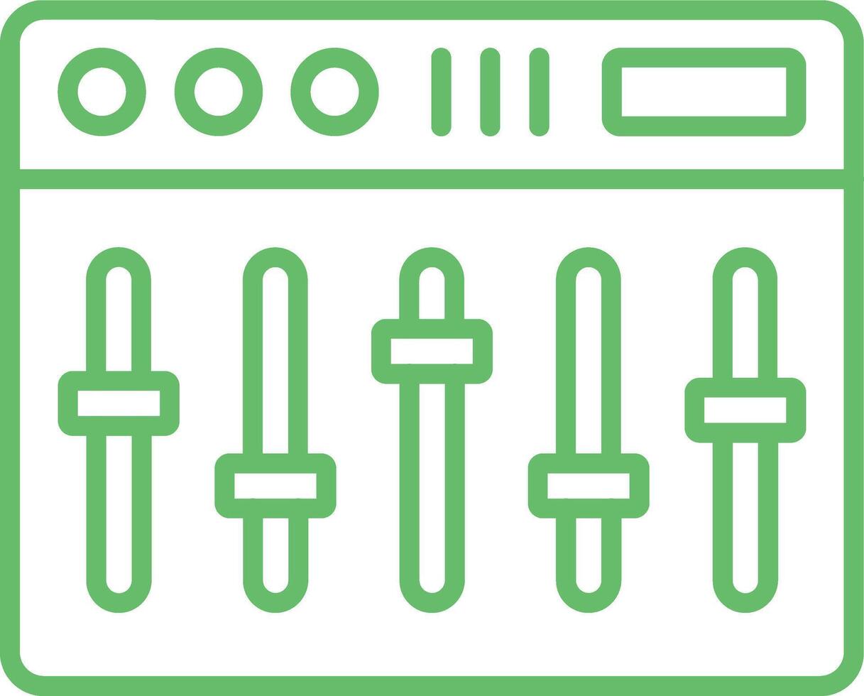Mixer Outline Icon vector