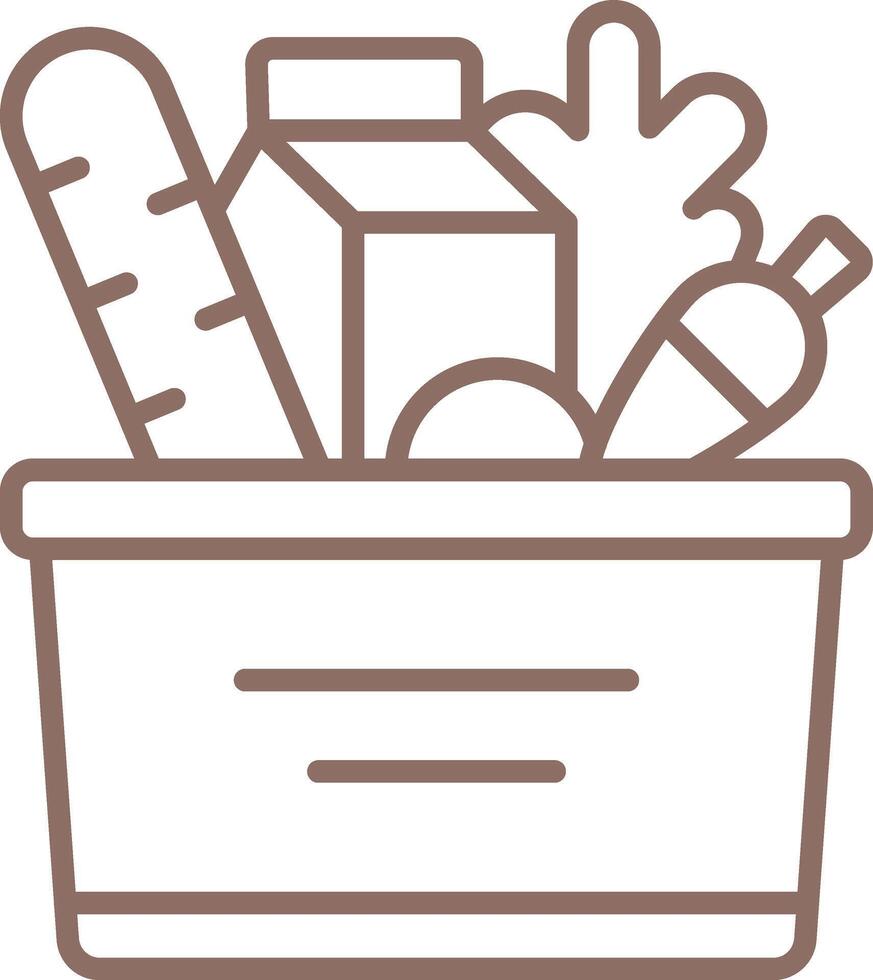 Shopping Line Icon vector