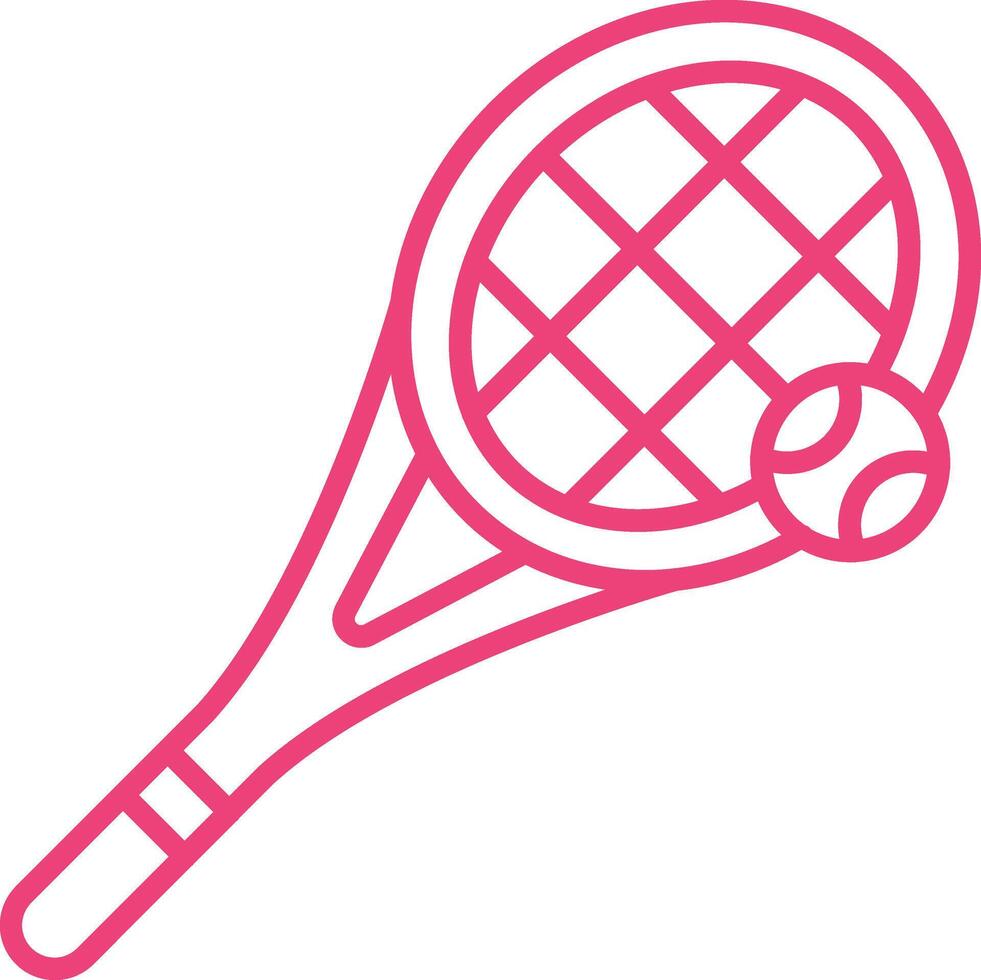 Tennis Line Icon vector