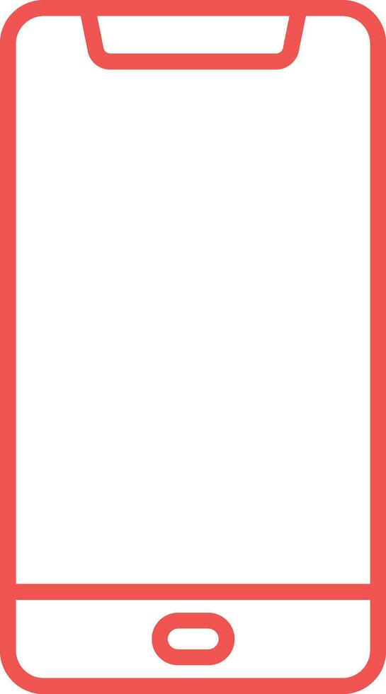 Smartphone Outline Icon vector