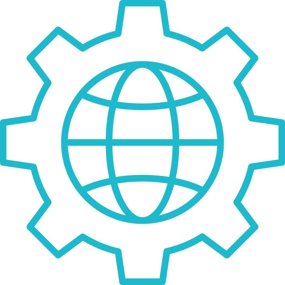 Setting Line Icon vector