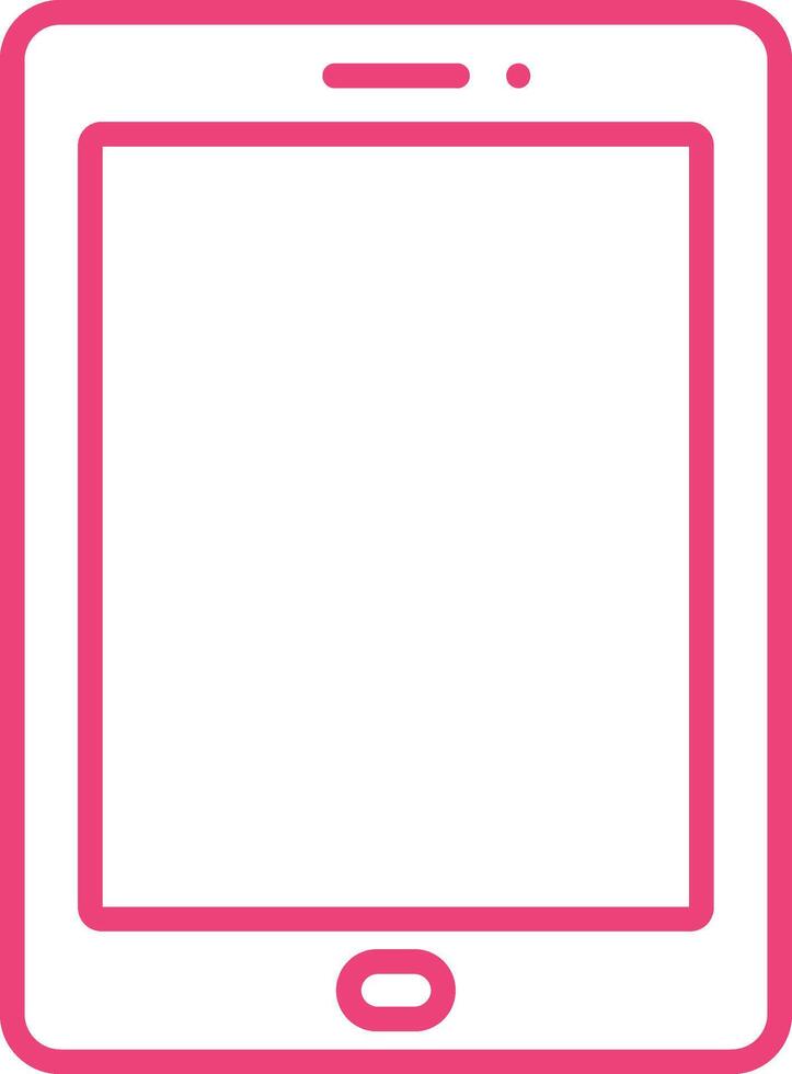 Tablet Outline Icon vector